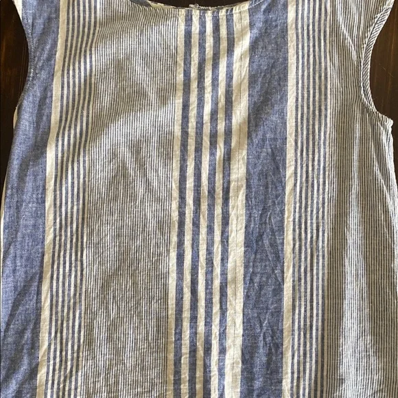 Workshop Republic Clothing Striped Sleeveless Top. Size XS Buttons in back - Picture 5 of 10